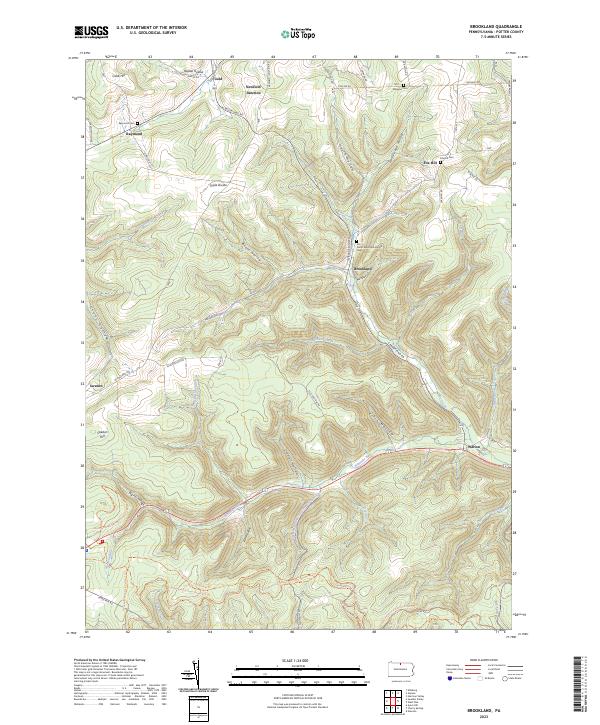 USGS Topographic Map – Brookland