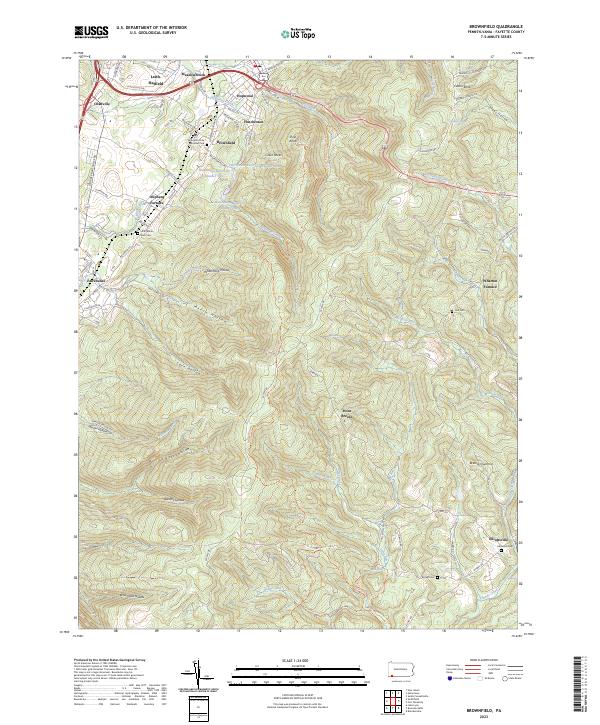 USGS Topographic Map – Brownfield