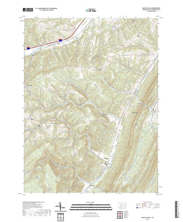 USGS Topographic Map – Buffalo Mills