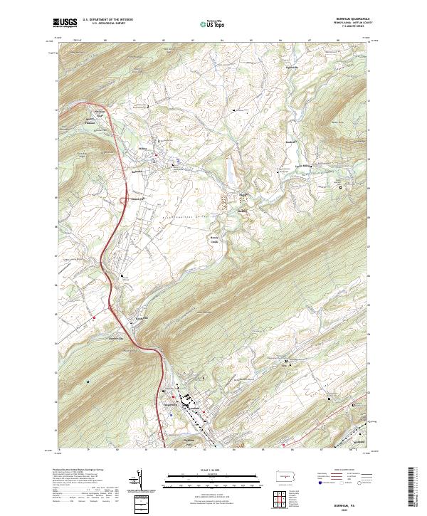 USGS Topographic Map – Burnham