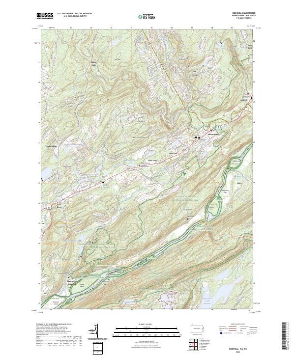 USGS Topographic Map – Bushkill