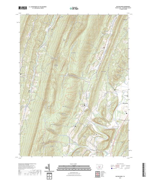 USGS Topographic Map – Butler Knob