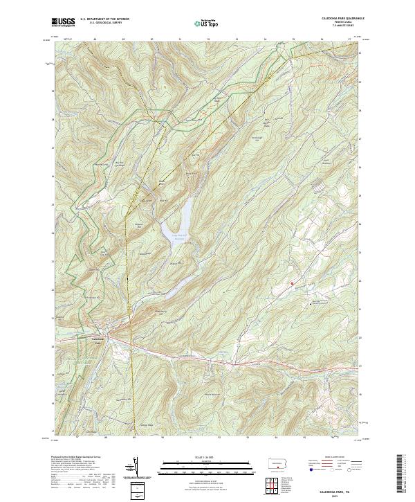 USGS Topographic Map – Caledonia Park