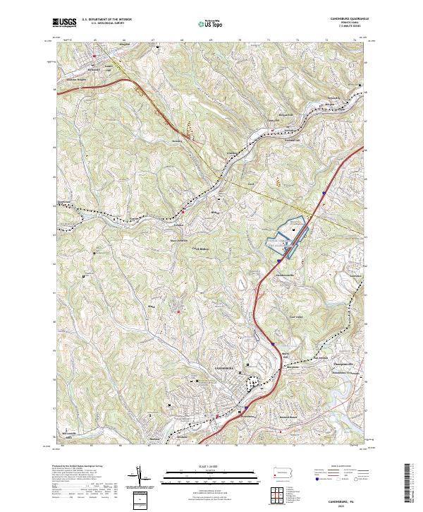 USGS Topographic Map – Canonsburg