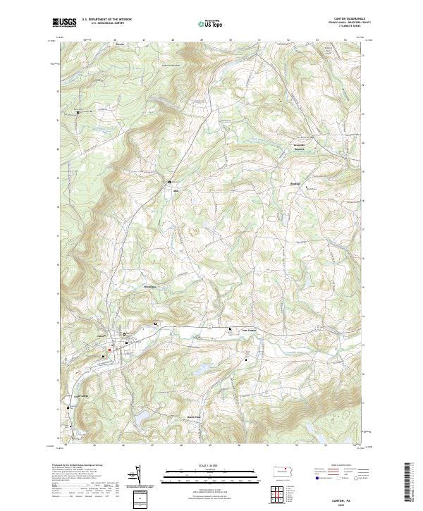 USGS Topographic Map – Canton