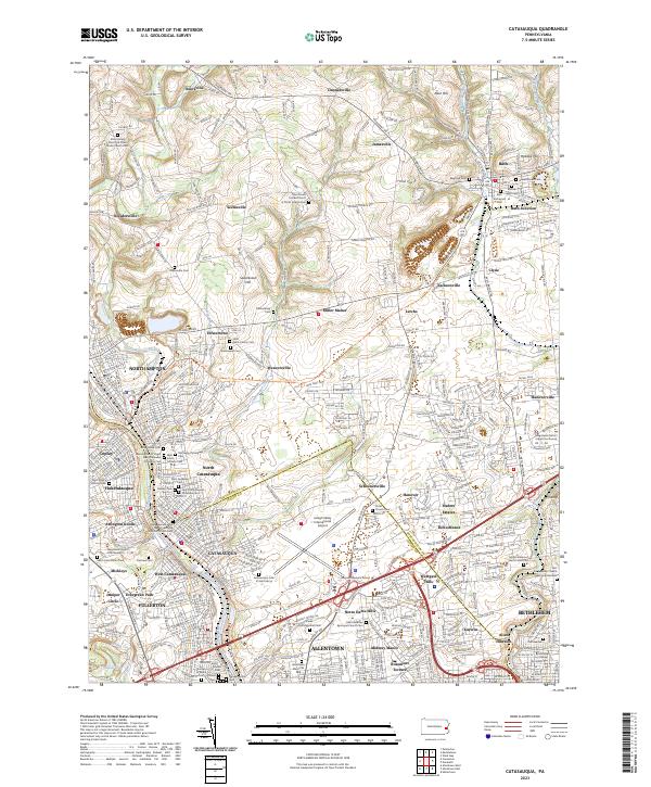 USGS Topographic Map – Catasauqua