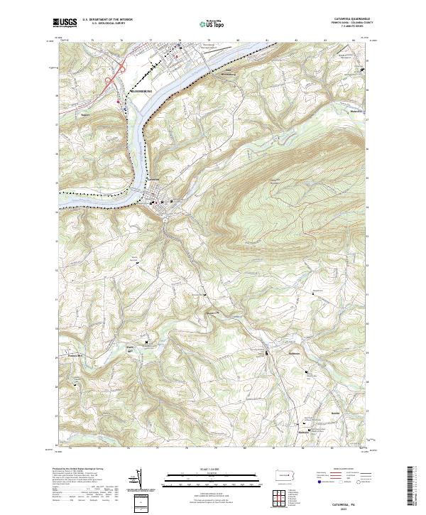 USGS Topographic Map – Catawissa