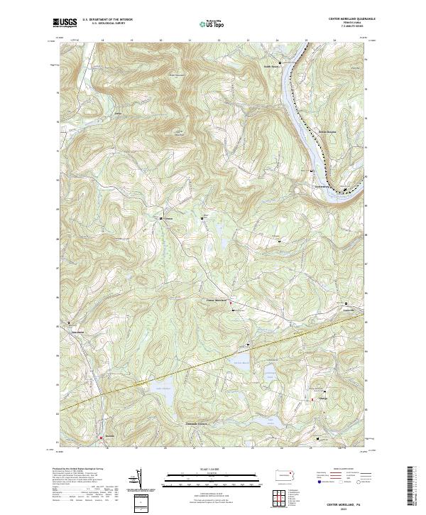 USGS Topographic Map – Center Moreland