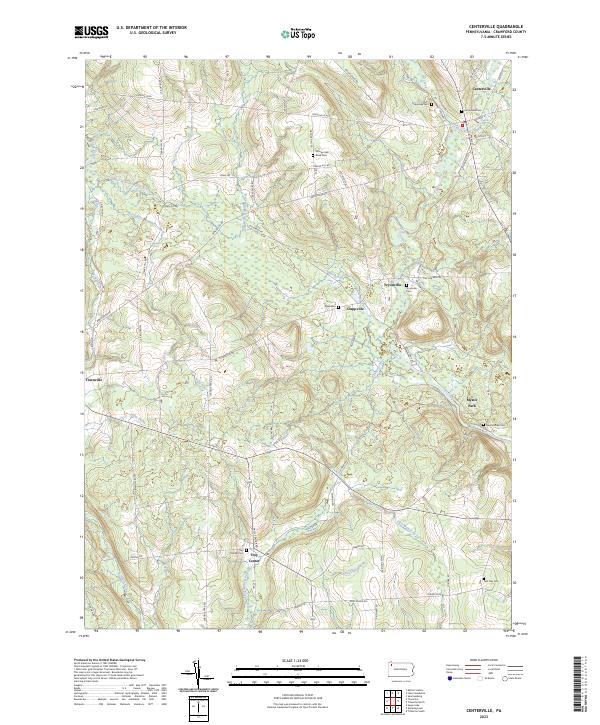 USGS Topographic Map – Centerville