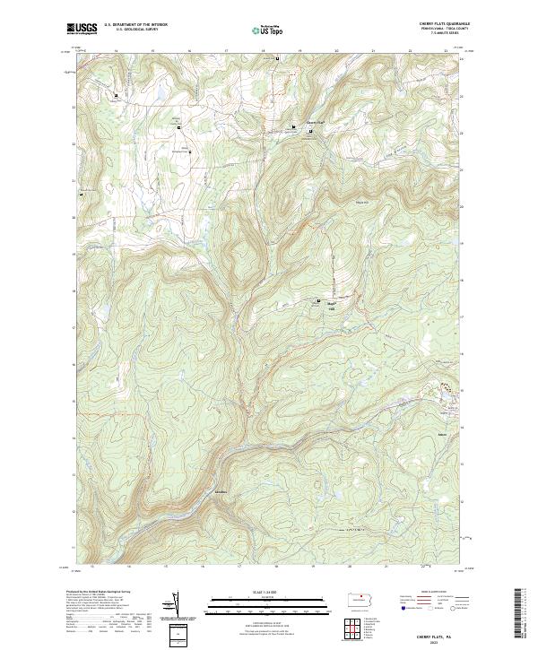 USGS Topographic Map – Cherry Flats