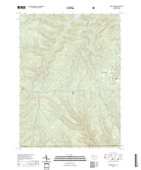 USGS Topographic Map – Cherry Grove