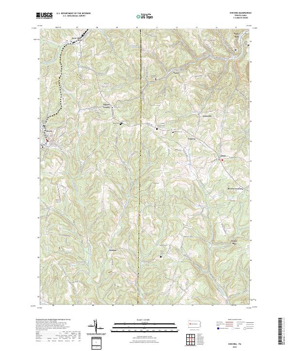 USGS Topographic Map – Chicora