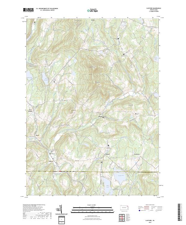 USGS Topographic Map – Clifford
