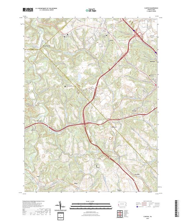 USGS Topographic Map – Clinton