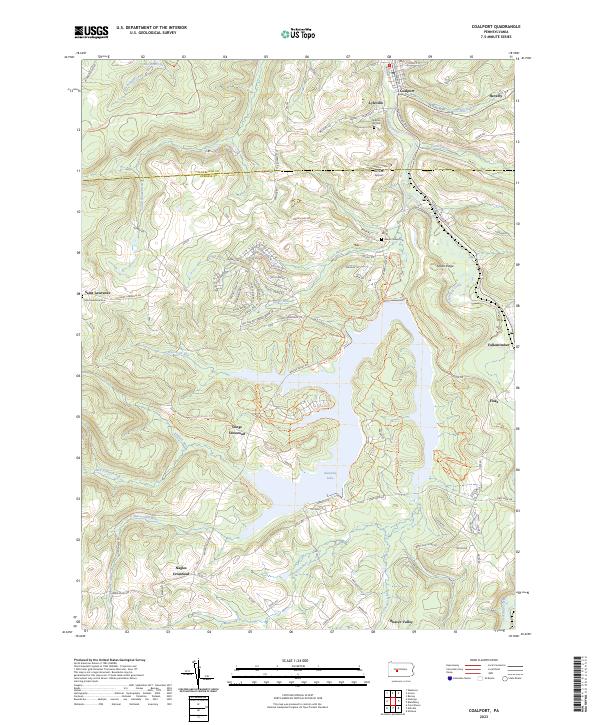 USGS Topographic Map – Coalport