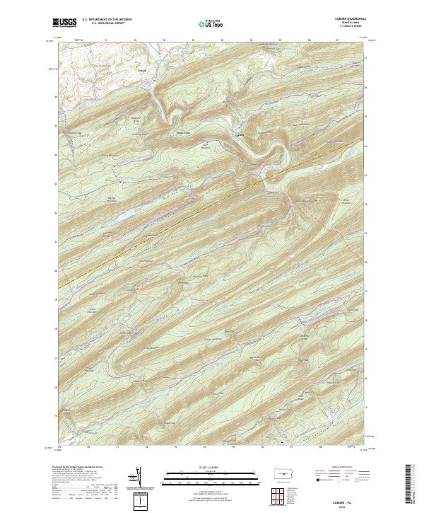 USGS Topographic Map – Coburn