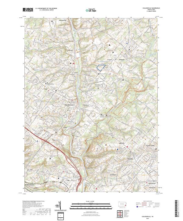 USGS Topographic Map – Collegeville