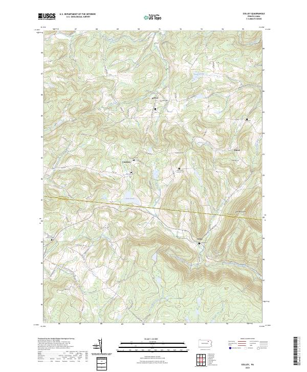 USGS Topographic Map – Colley