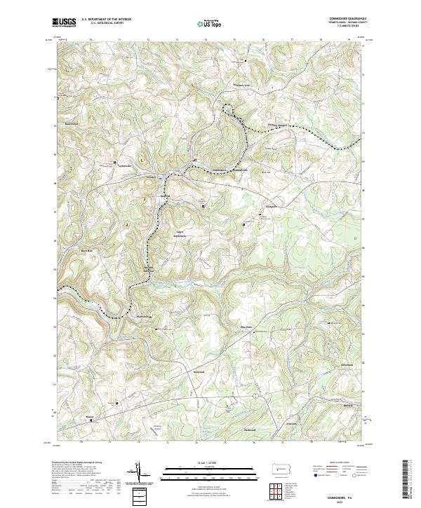 USGS Topographic Map – Commodore
