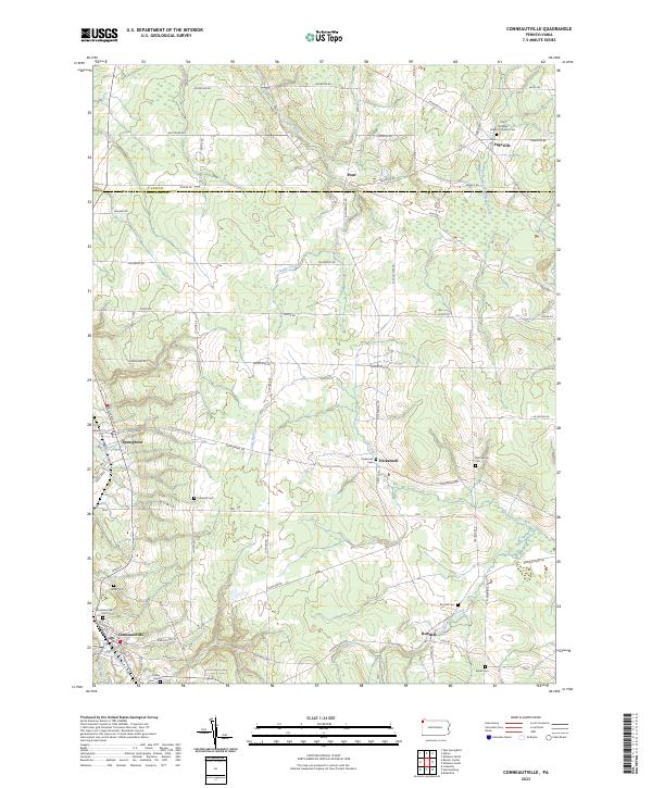 USGS Topographic Map – Conneautville