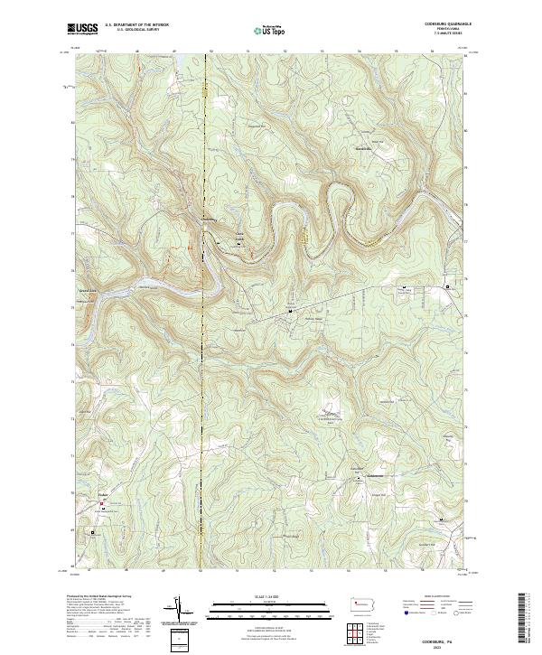 USGS Topographic Map – Cooksburg