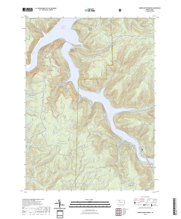 USGS Topographic Map – Cornplanter Bridge
