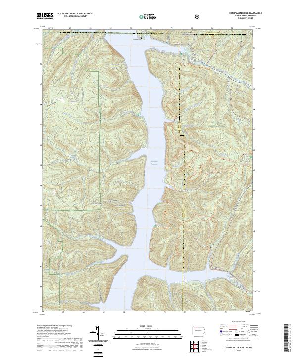 USGS Topographic Map – Cornplanter Run
