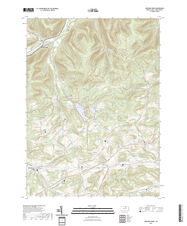 USGS Topographic Map – Crooked Creek