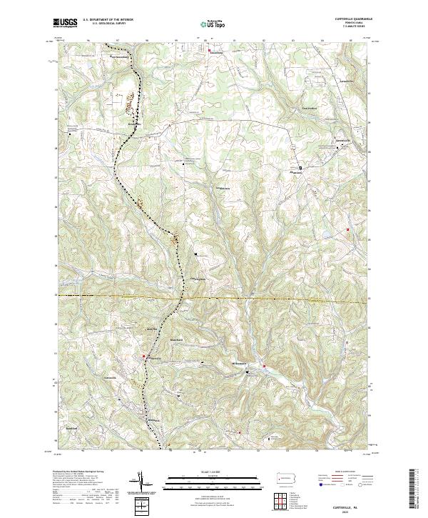 USGS Topographic Map – Curtisville