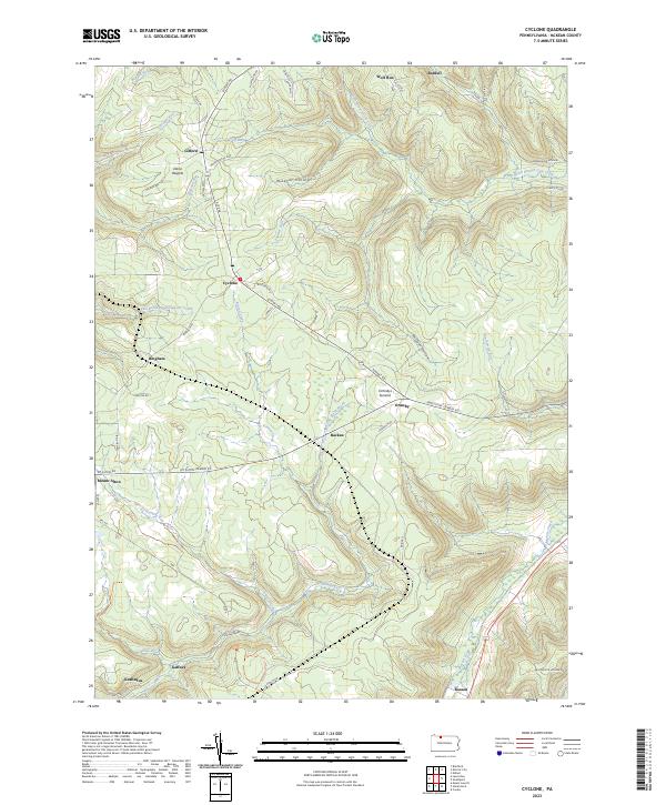 USGS Topographic Map – Cyclone