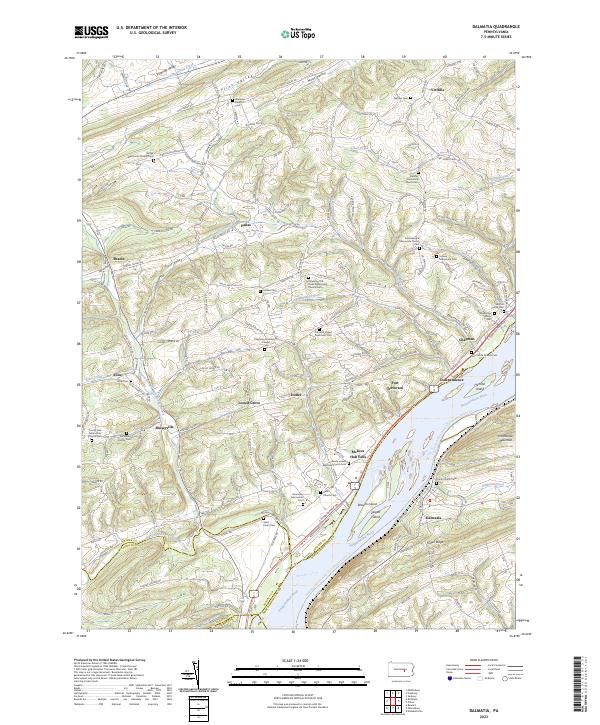 USGS Topographic Map – Dalmatia