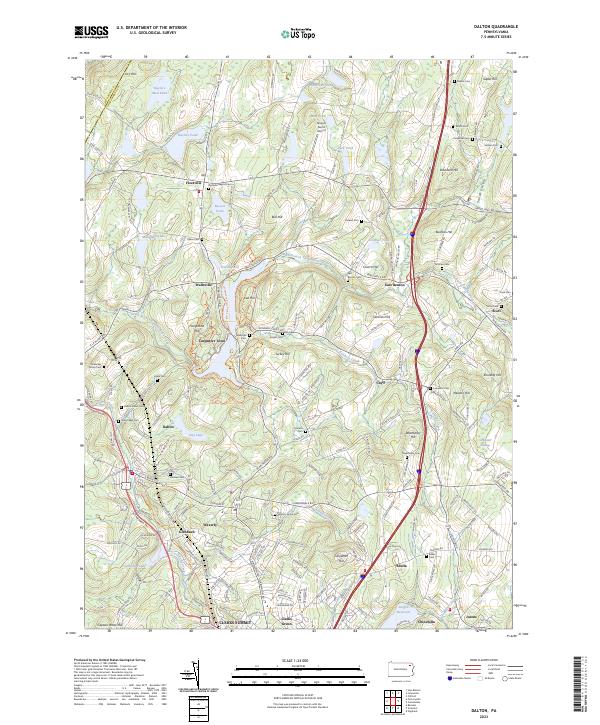 USGS Topographic Map – Dalton