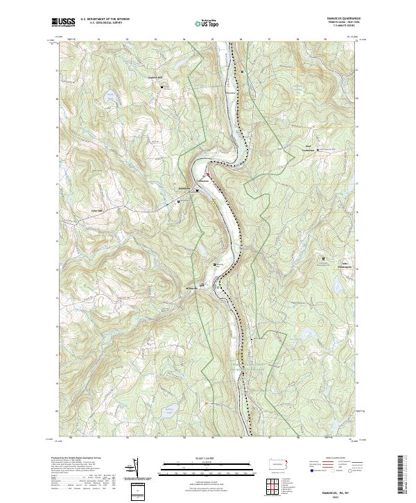 USGS Topographic Map – Damascus