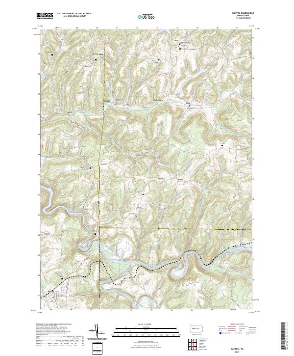 USGS Topographic Map – Dayton