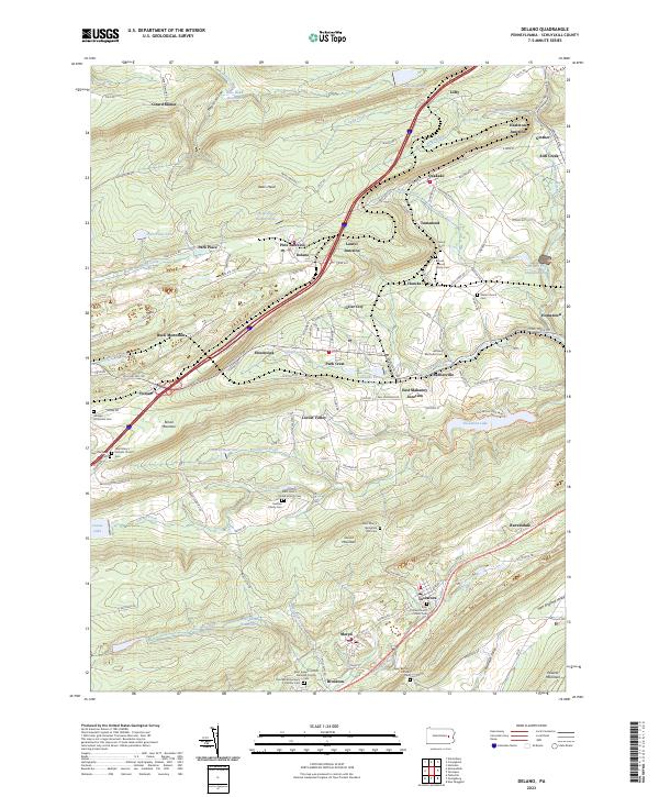 USGS Topographic Map – Delano