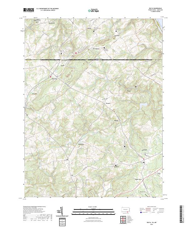 USGS Topographic Map – Delta