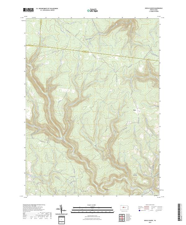 USGS Topographic Map – Devils Elbow