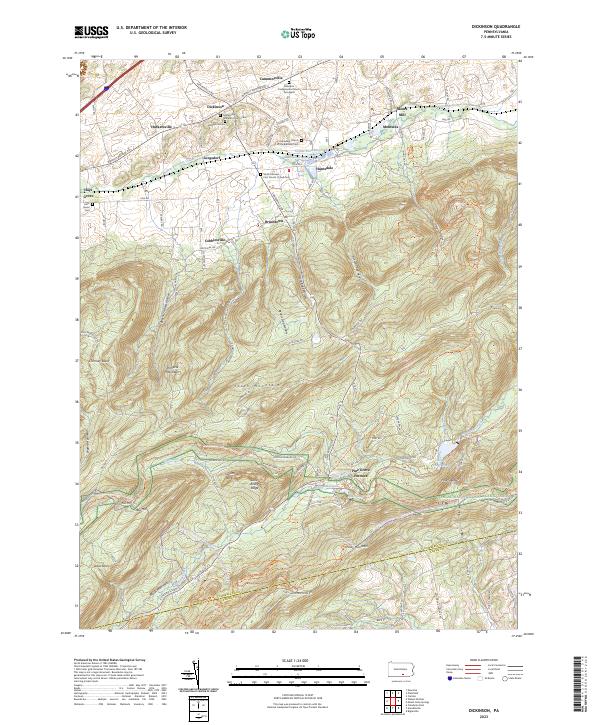 USGS Topographic Map – Dickinson