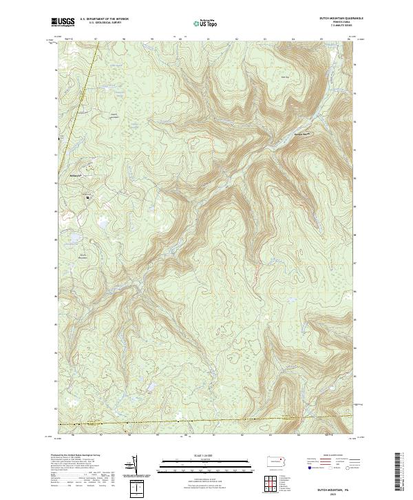 USGS Topographic Map – Dutch Mountain