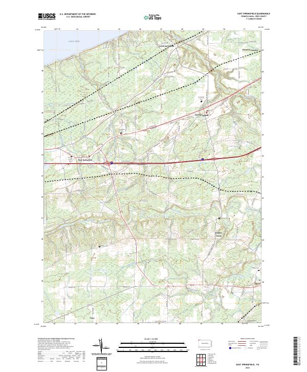 USGS Topographic Map – East Springfield