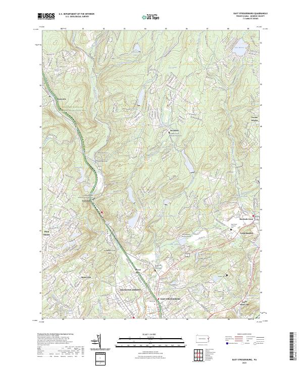 USGS Topographic Map – East Stroudsburg