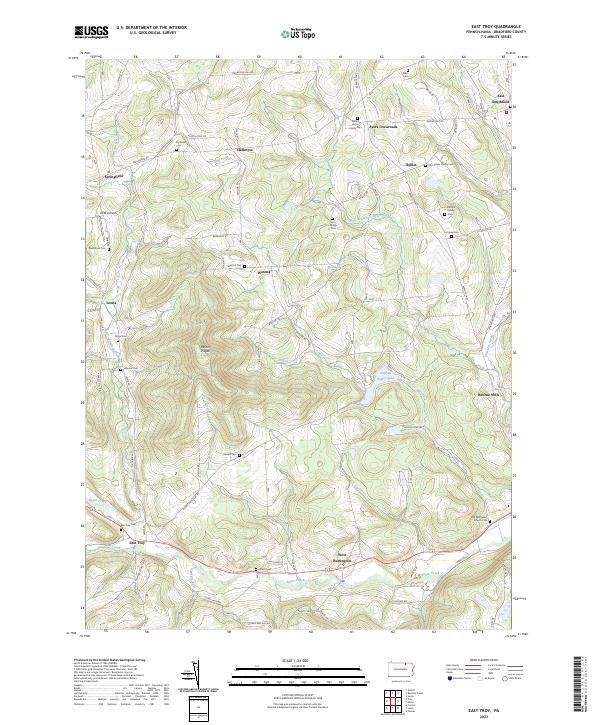 USGS Topographic Map – East Troy