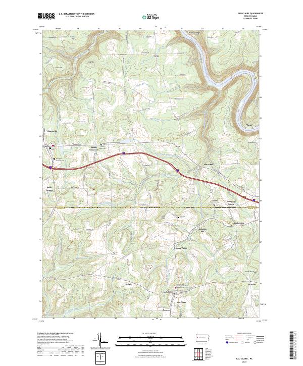 USGS Topographic Map – Eau Claire