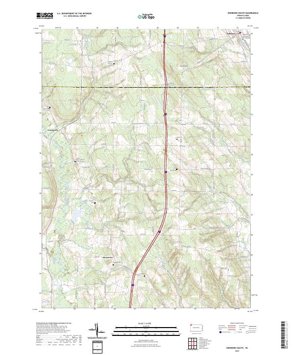 USGS Topographic Map – Edinboro South