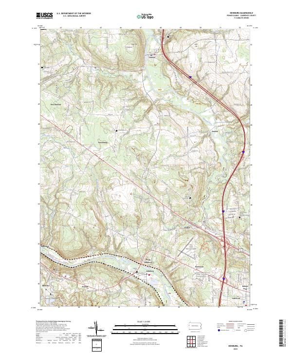USGS Topographic Map – Edinburg