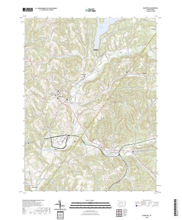 USGS Topographic Map – Elderton