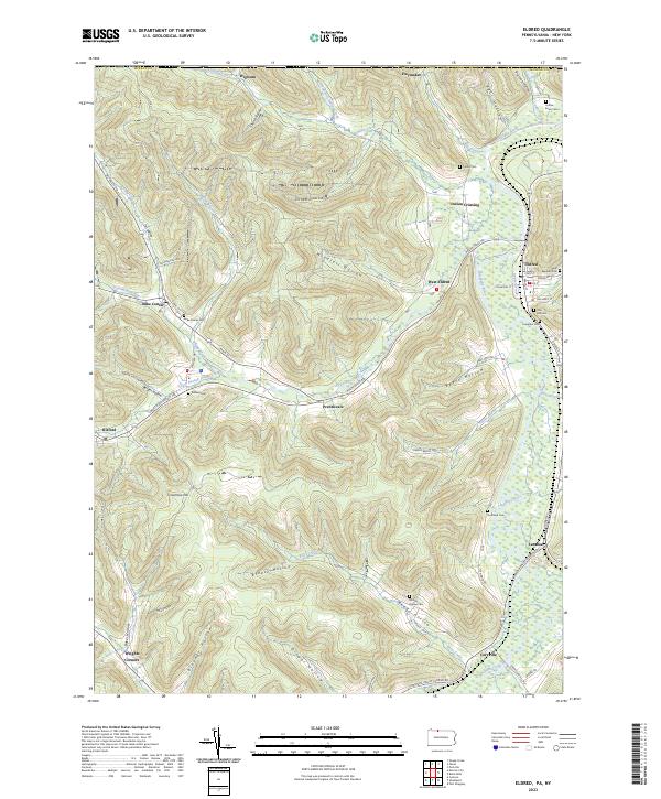 USGS Topographic Map – Eldred