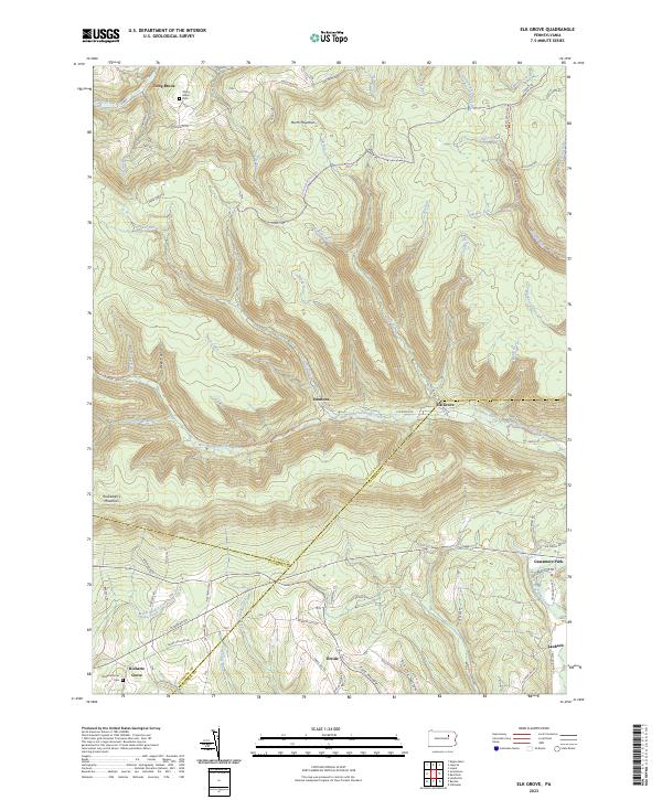 USGS Topographic Map – Elk Grove