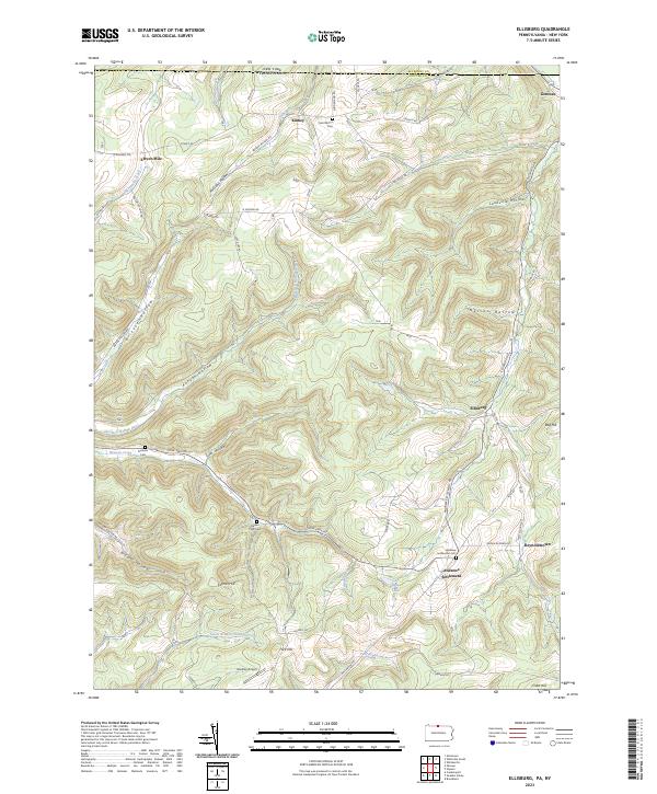 USGS Topographic Map – Ellisburg