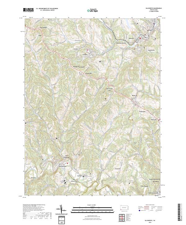 USGS Topographic Map – Ellsworth
